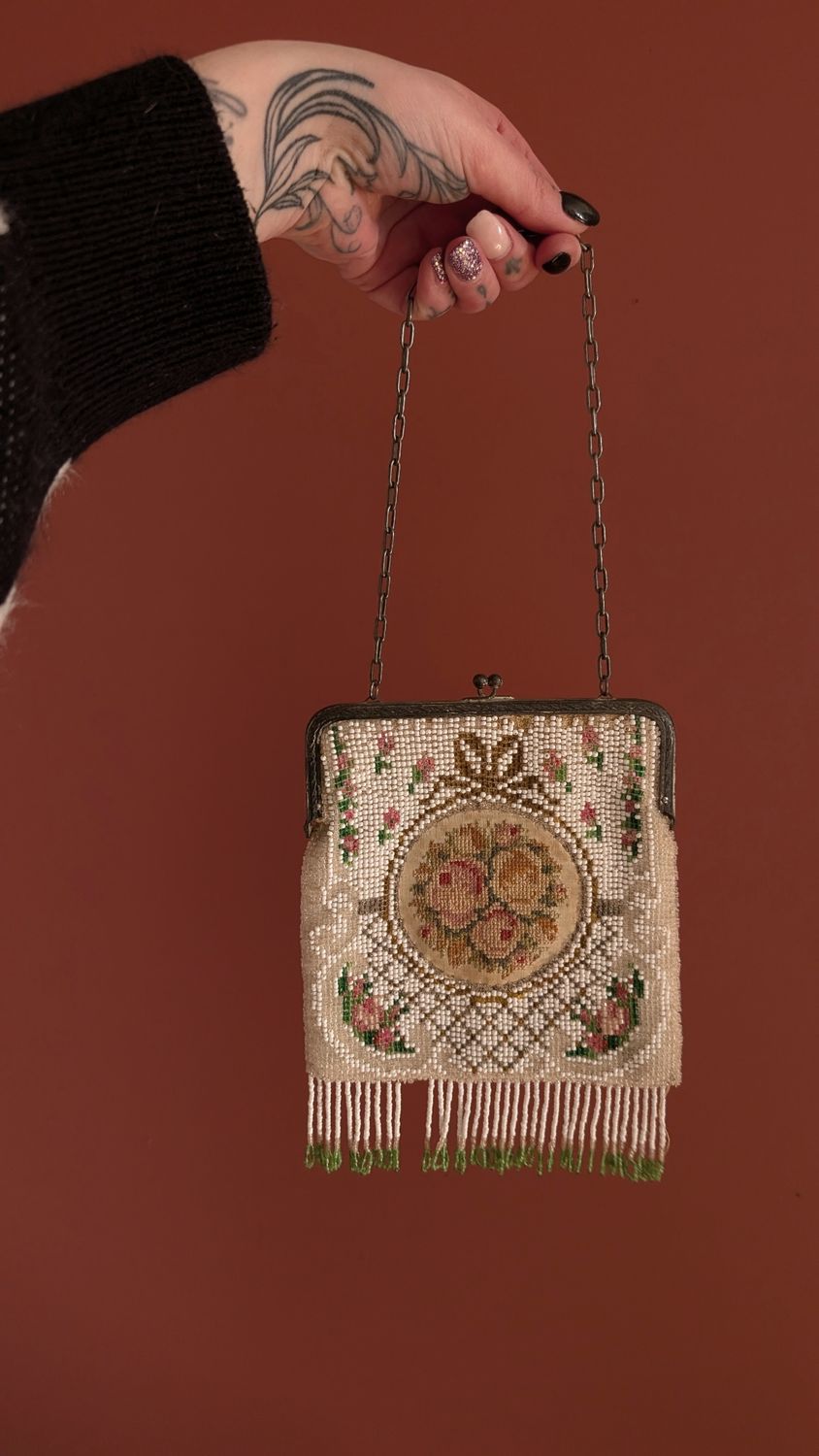 Antique germany beaded purse