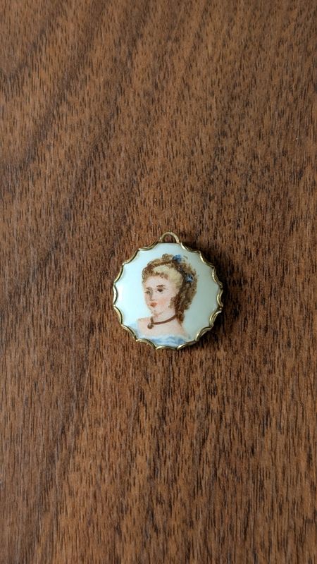 Small limoges france pendant
