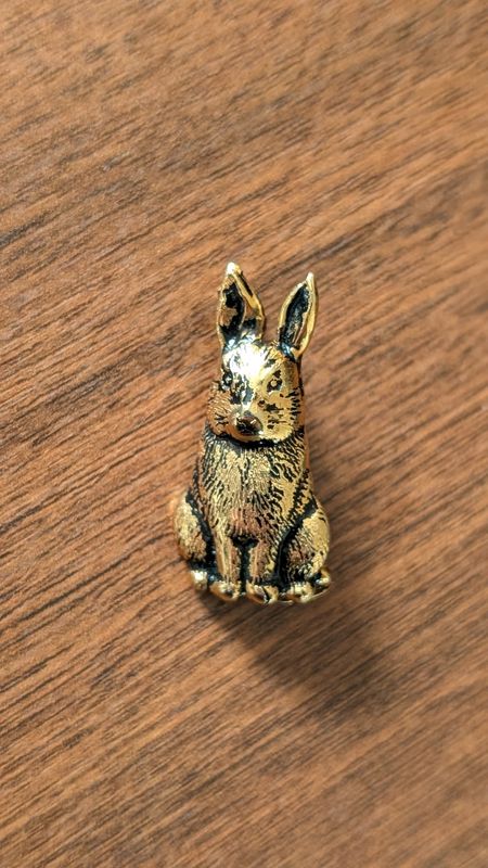 Rabbit brooch