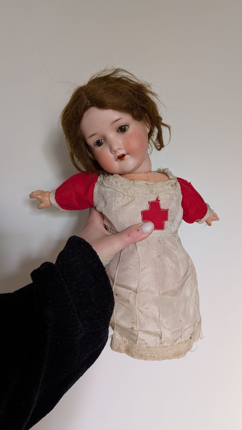 Antique made in germany - armand marseille doll - no legs -