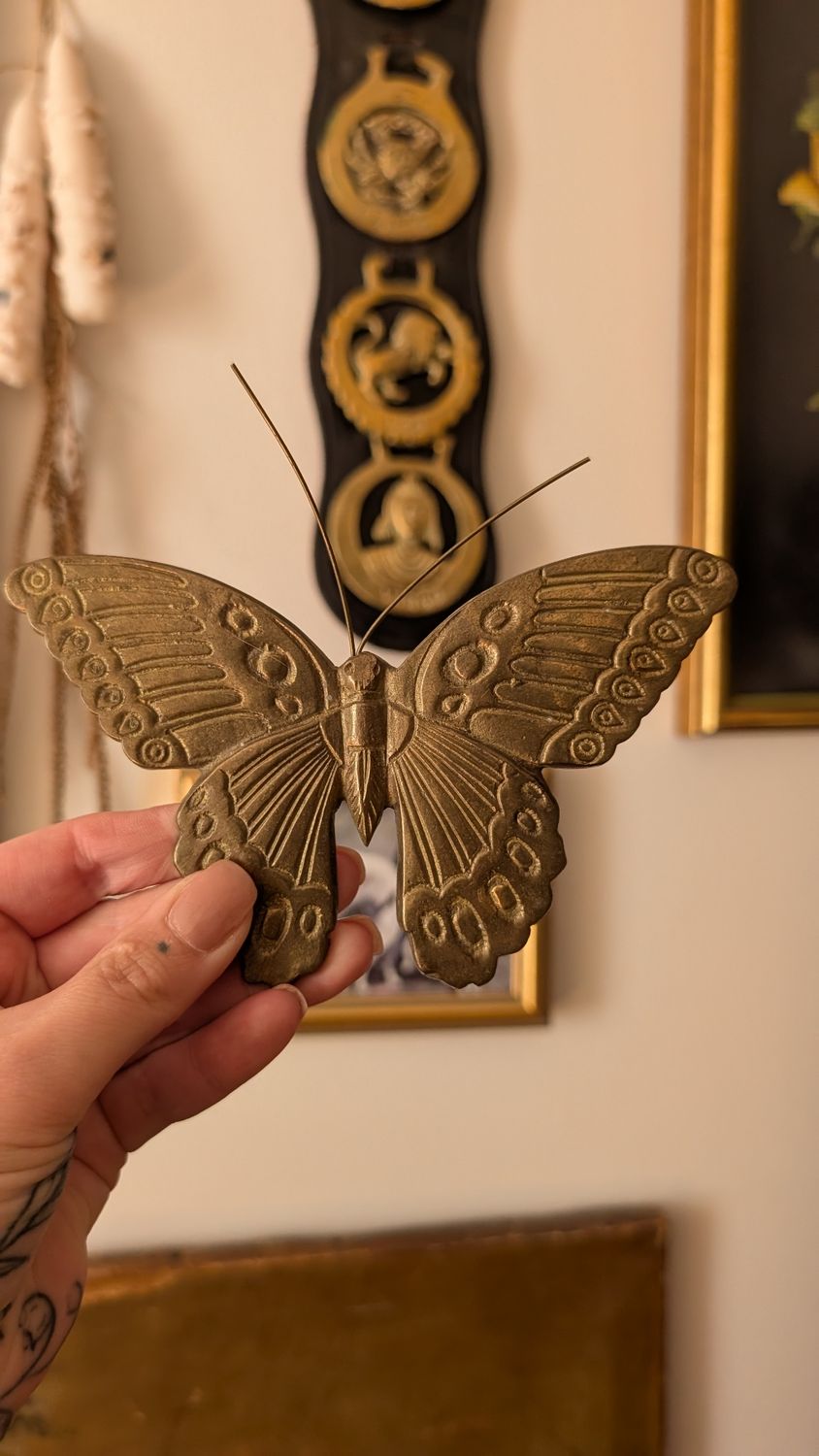 Brass butterfly