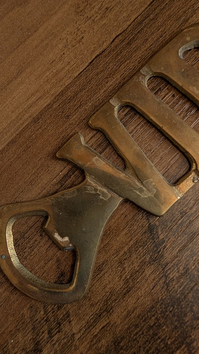 Brass VIP bottle opener