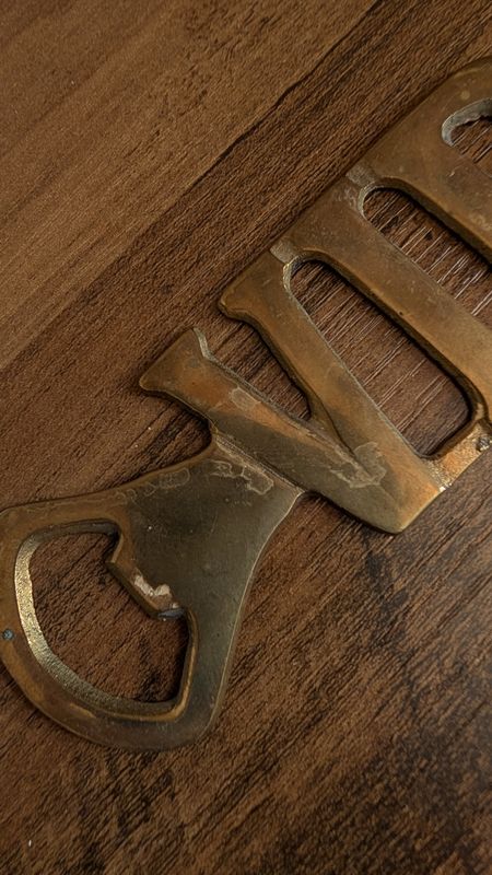 Brass VIP bottle opener