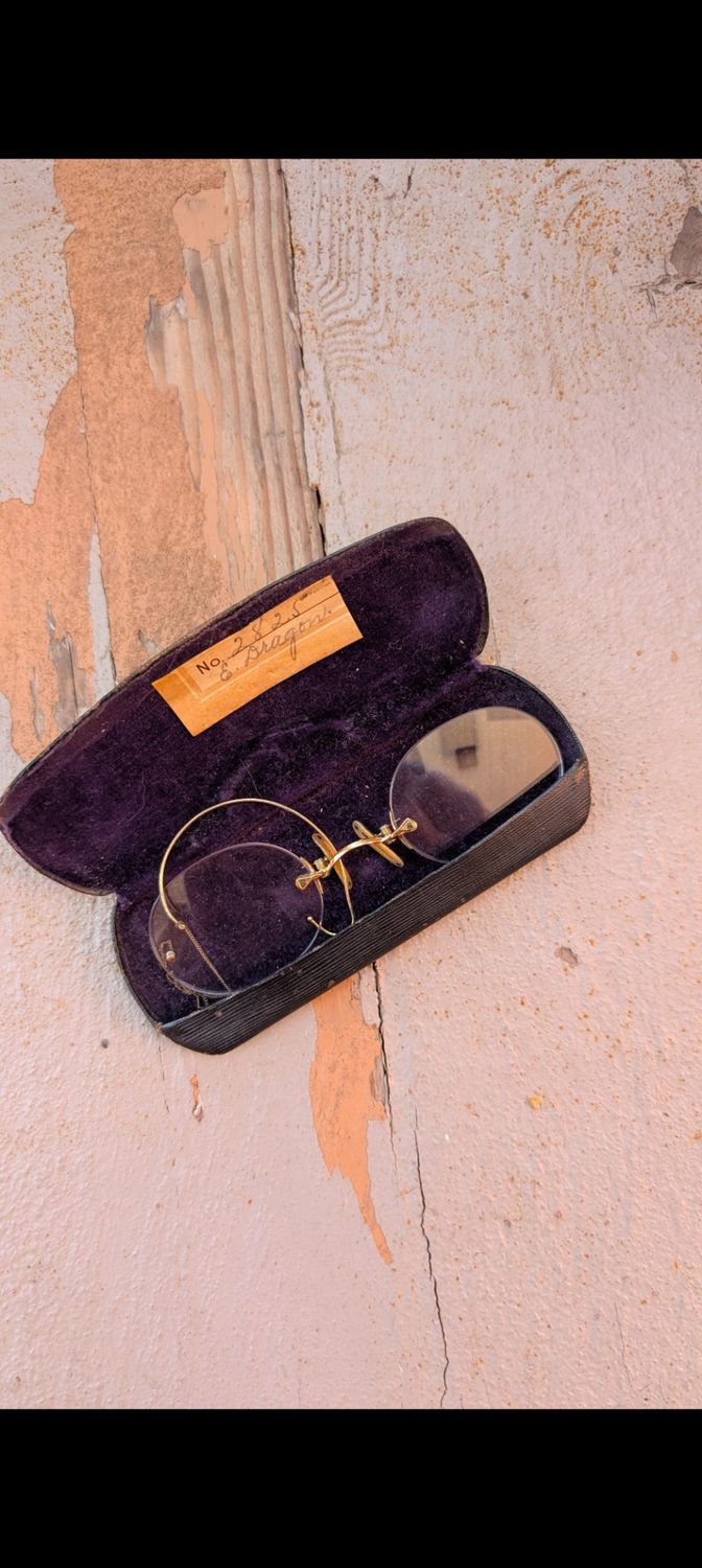 Victorian pince nez glasses