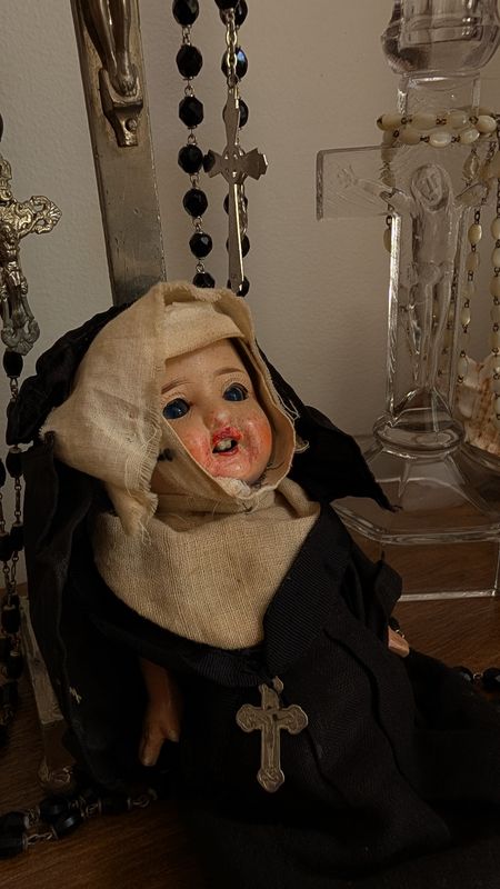 Antique nun doll