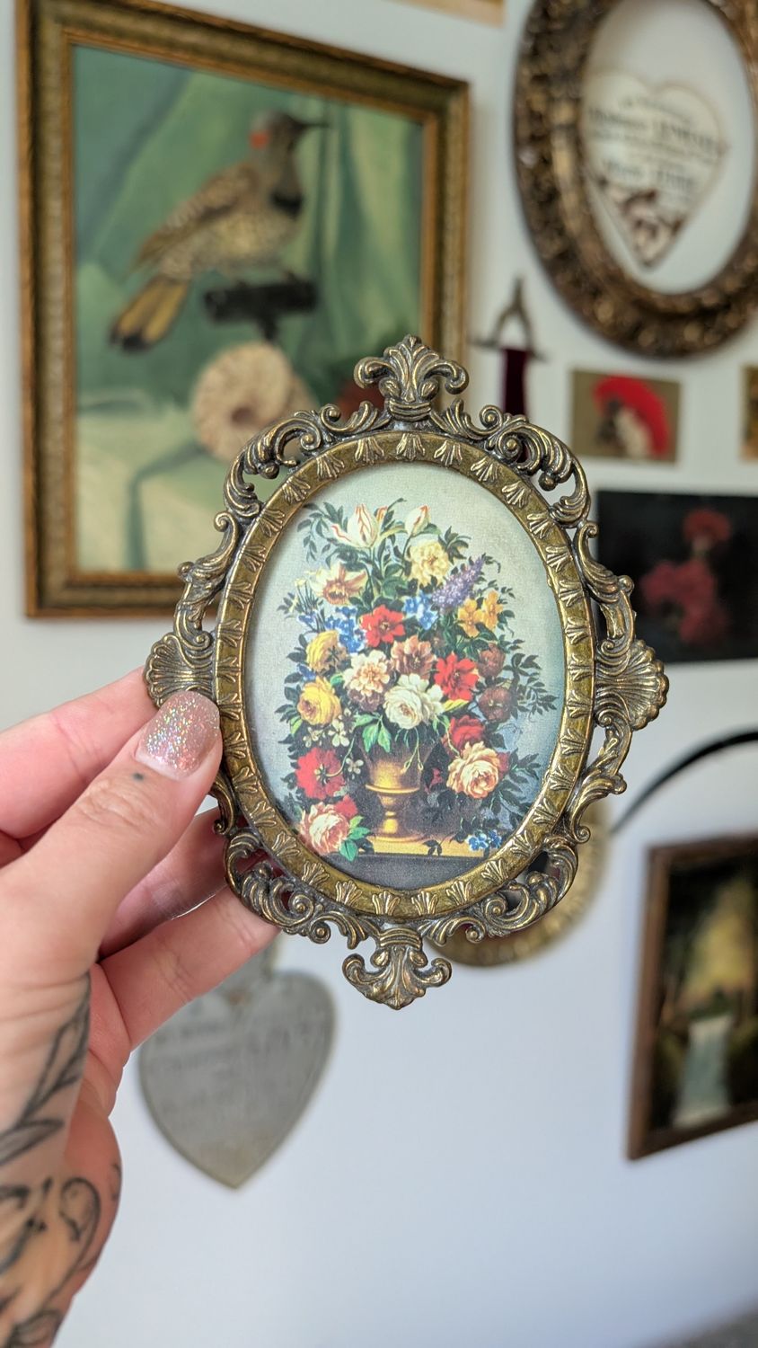 Made in italy floral small frame