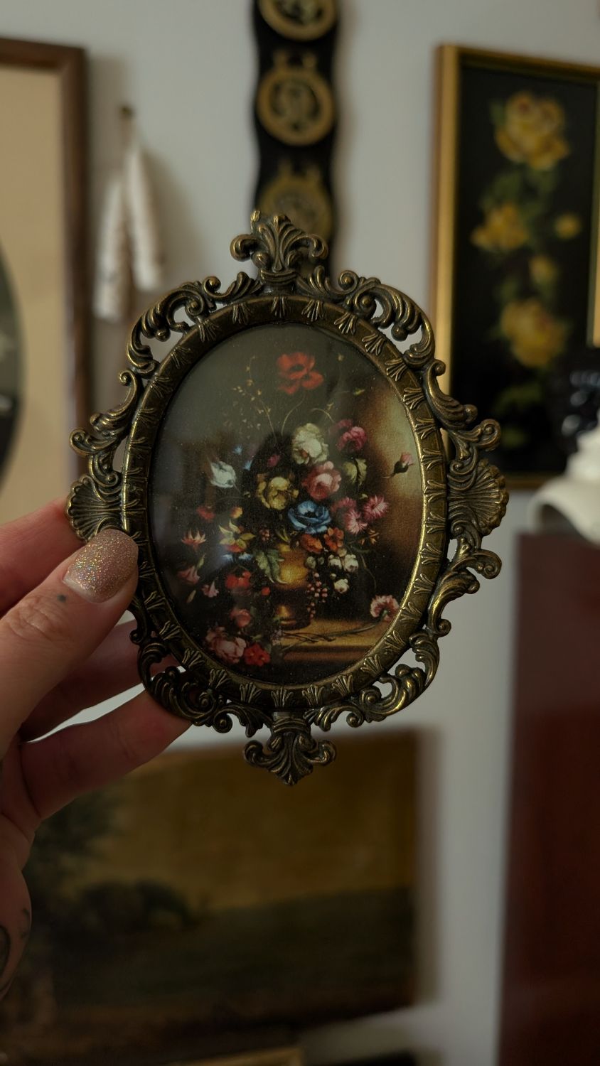 Made in italy floral small frame