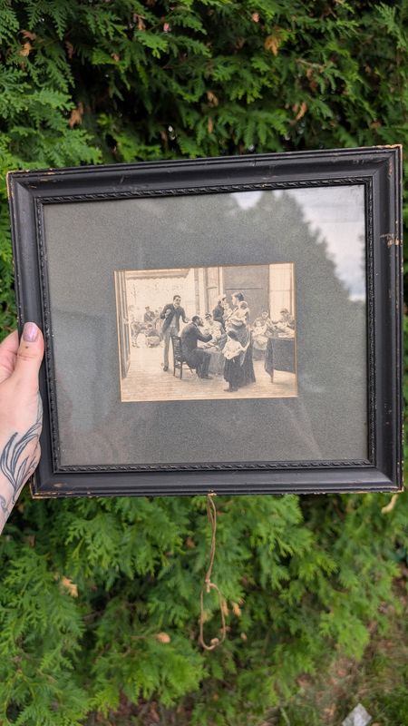 Vaccination - antique lithography
