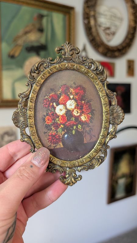 Made in italy floral small frame