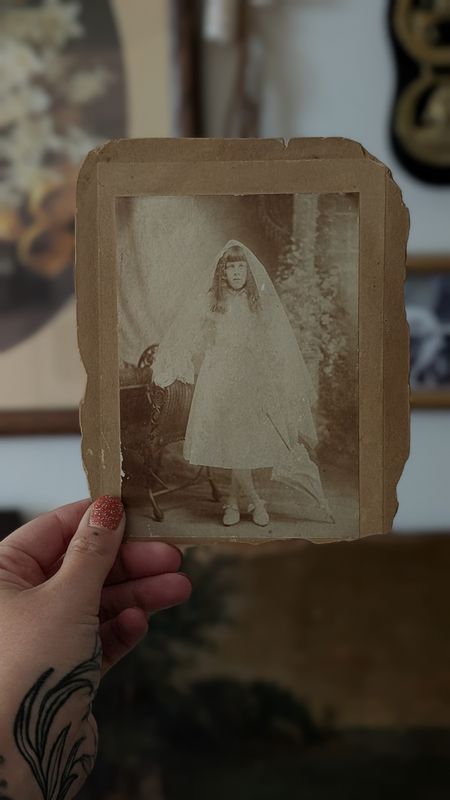 Ghostly little girl CDV