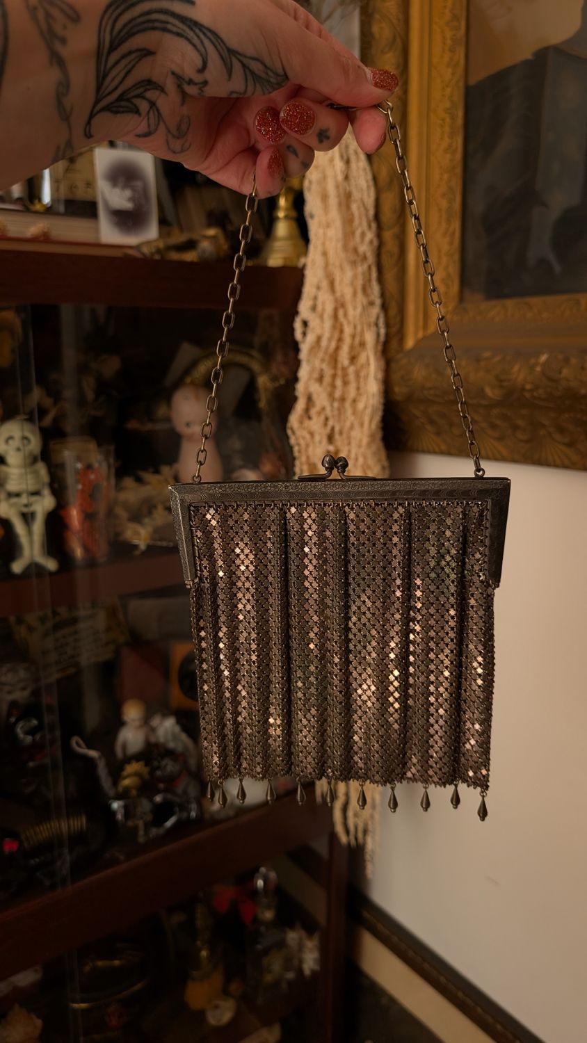 Antique silver purse