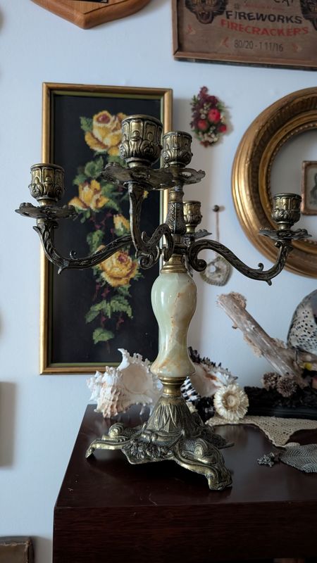 Marble candelabra