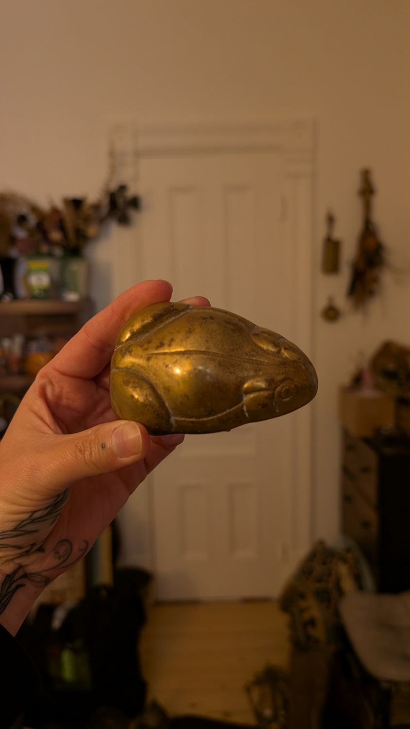 Brass frog