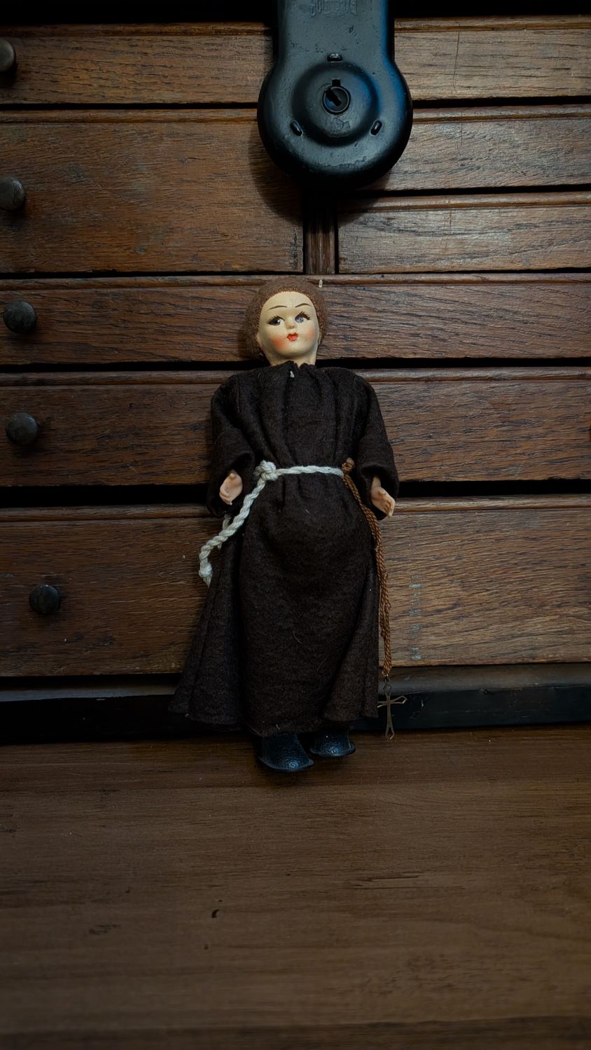 Small monk doll franciscan friar