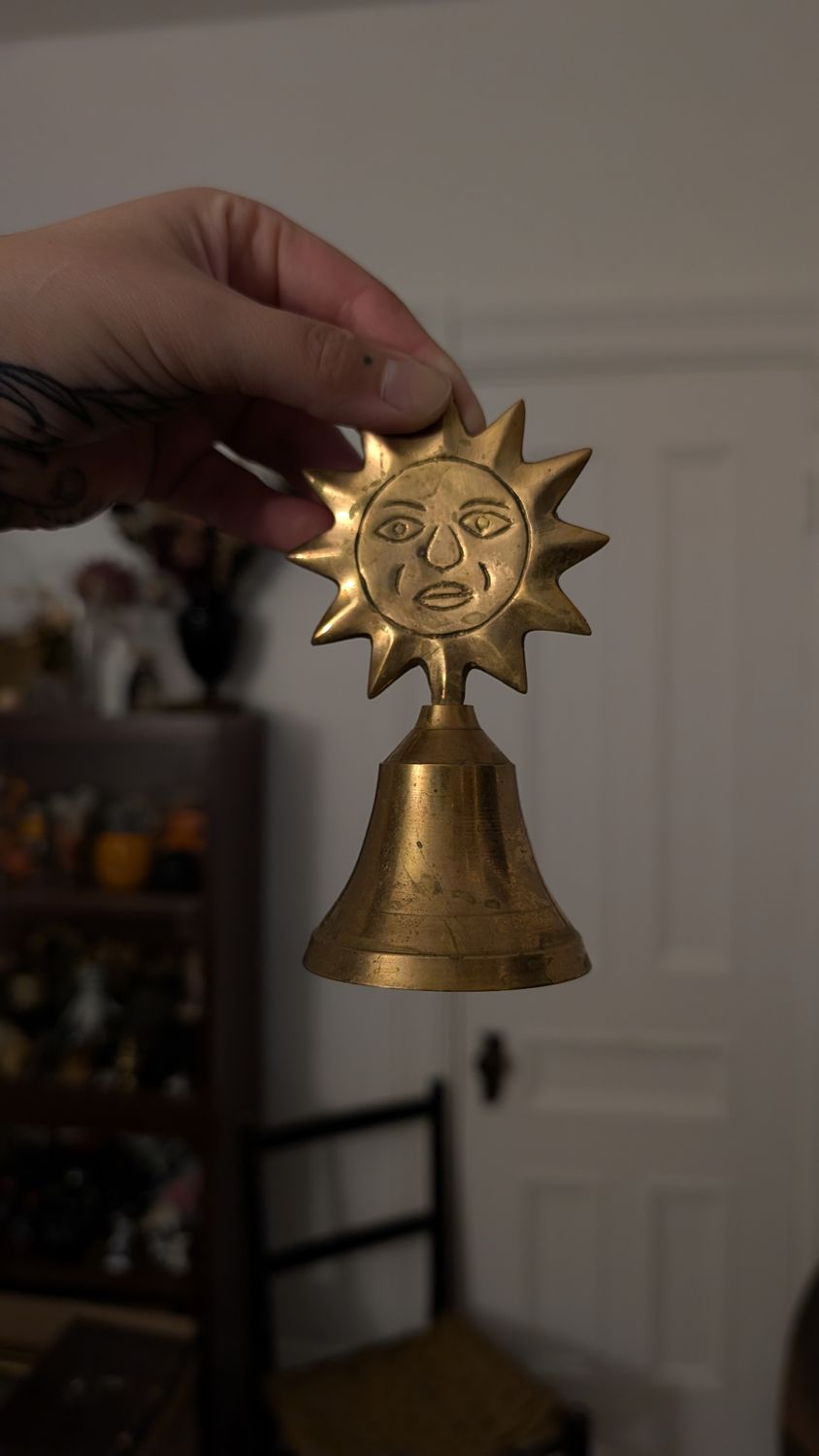 Brass sun bell