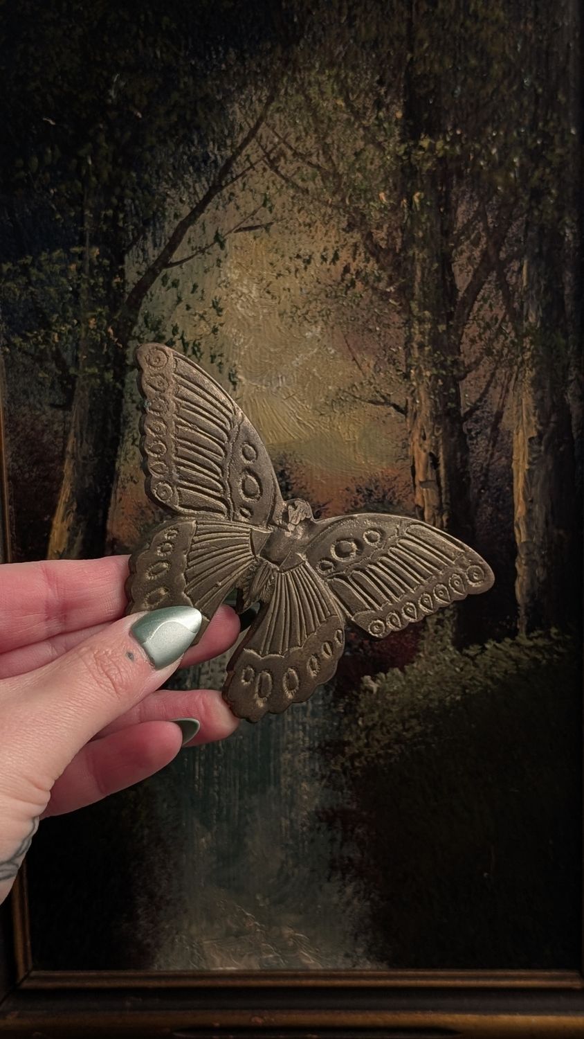 Brass butterfly