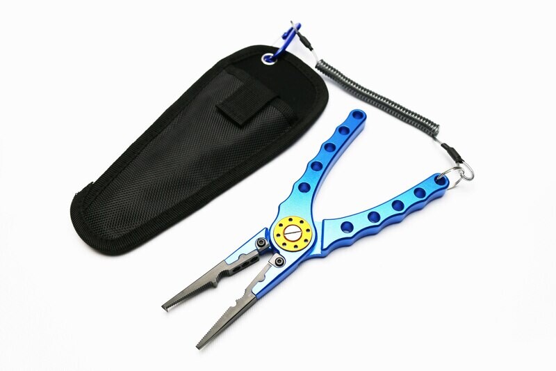 Aluminum Fishing Pliers Blue