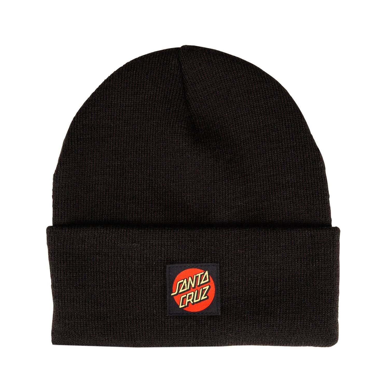 SANTA CRUZ LABEL BEANIE BLACK