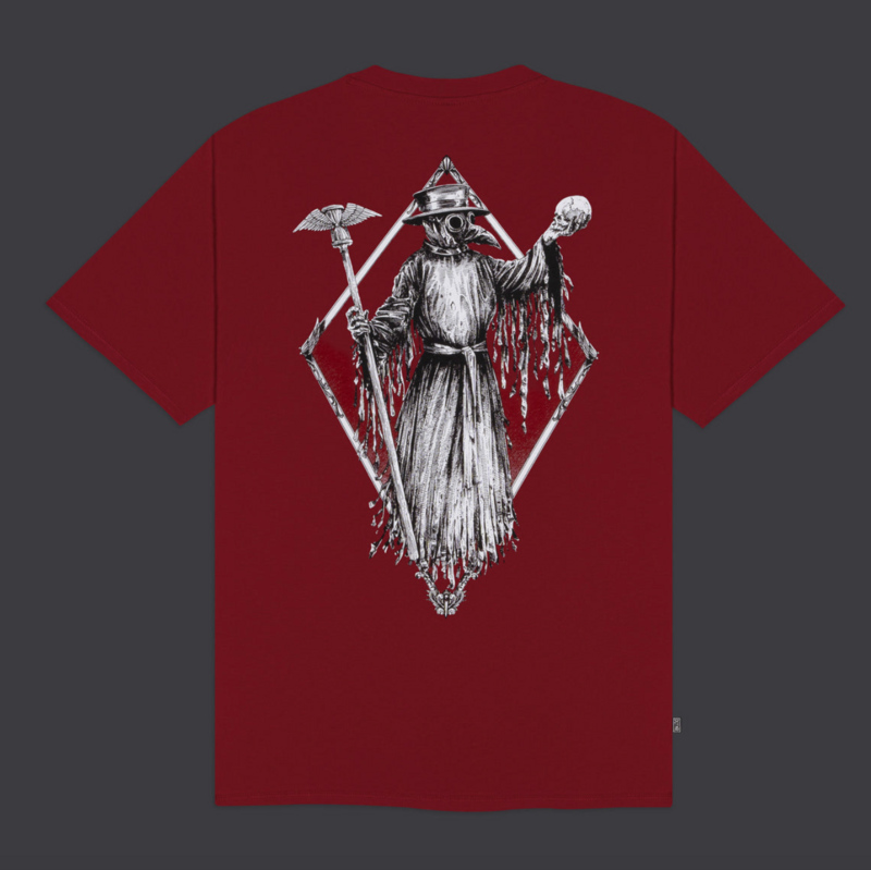 DOLLY NOIRE Black Plague Tee Bordeaux DOLLY NOIRE Black Plague Tee Bordeaux