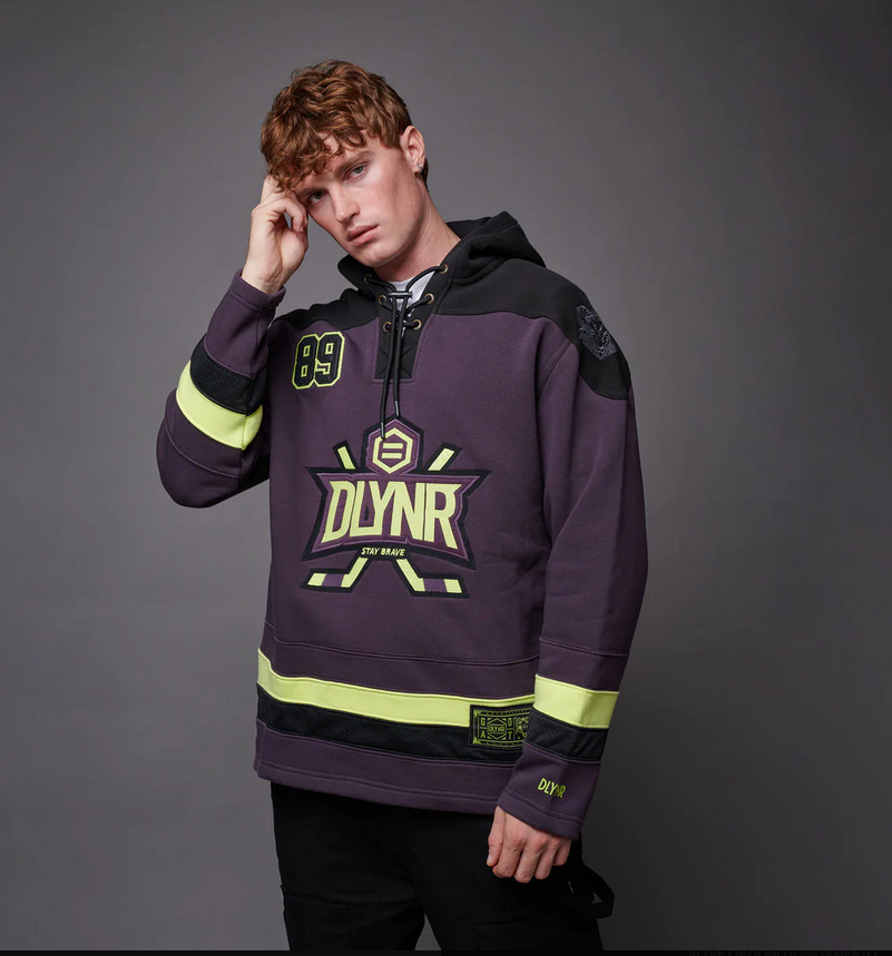 DOLLY NOIRE GOAT HOCKEY HOODIE PURPLE