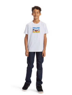 DC Boy's T-shirt CHROM SS- BOY WHITE