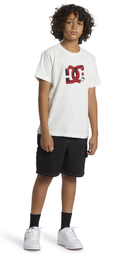 DC BOY'S SHORT JEANS CARPENTER BAGGY SHORT BOY BLACK TINT