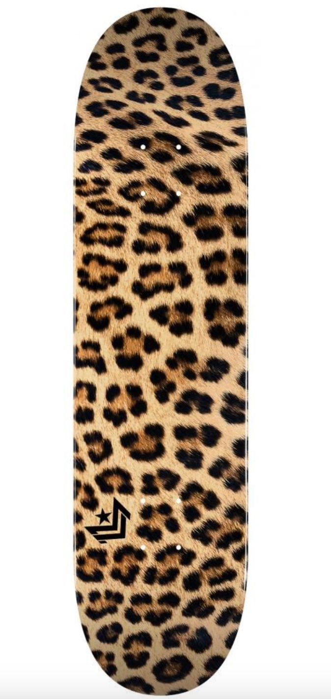 MINI LOGO SKATEBOARD DI AL BRICH LEOPARD  8,25