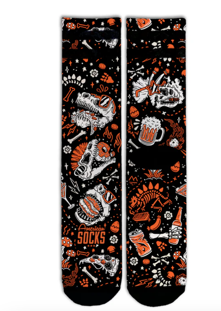 AMERICAN SOCKS SLICK DINOS
