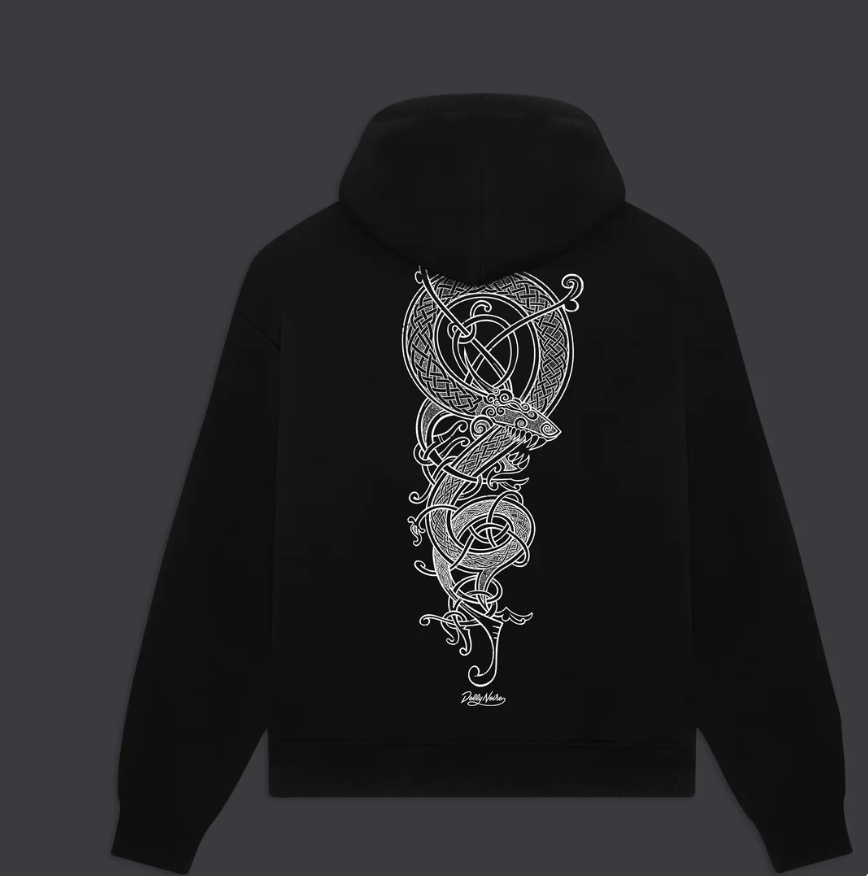 Dolly Noire  Dragon Knot Hoodie Black
