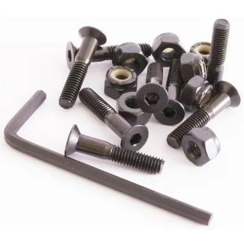 Sushi Bolts Allen Bolts (confezione da 8) Nero 1 1/8 IN