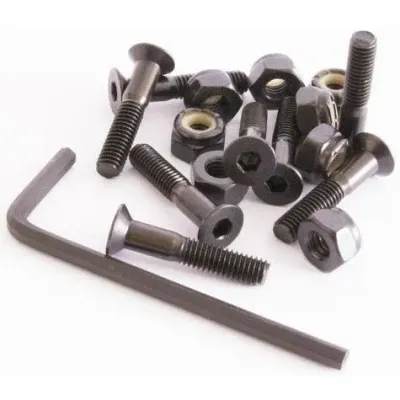 Sushi Bolts Allen Bolts (confezione da 8) Nero 1 1/8 IN