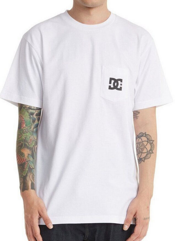 DC T-SHIRT  STAR POCKET WHITE