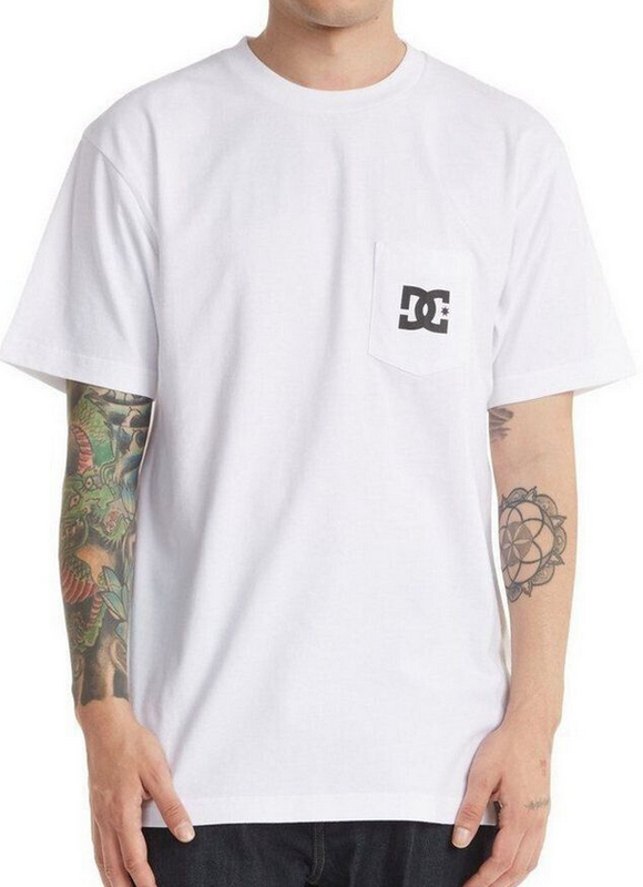 DC T-SHIRT  STAR POCKET WHITE