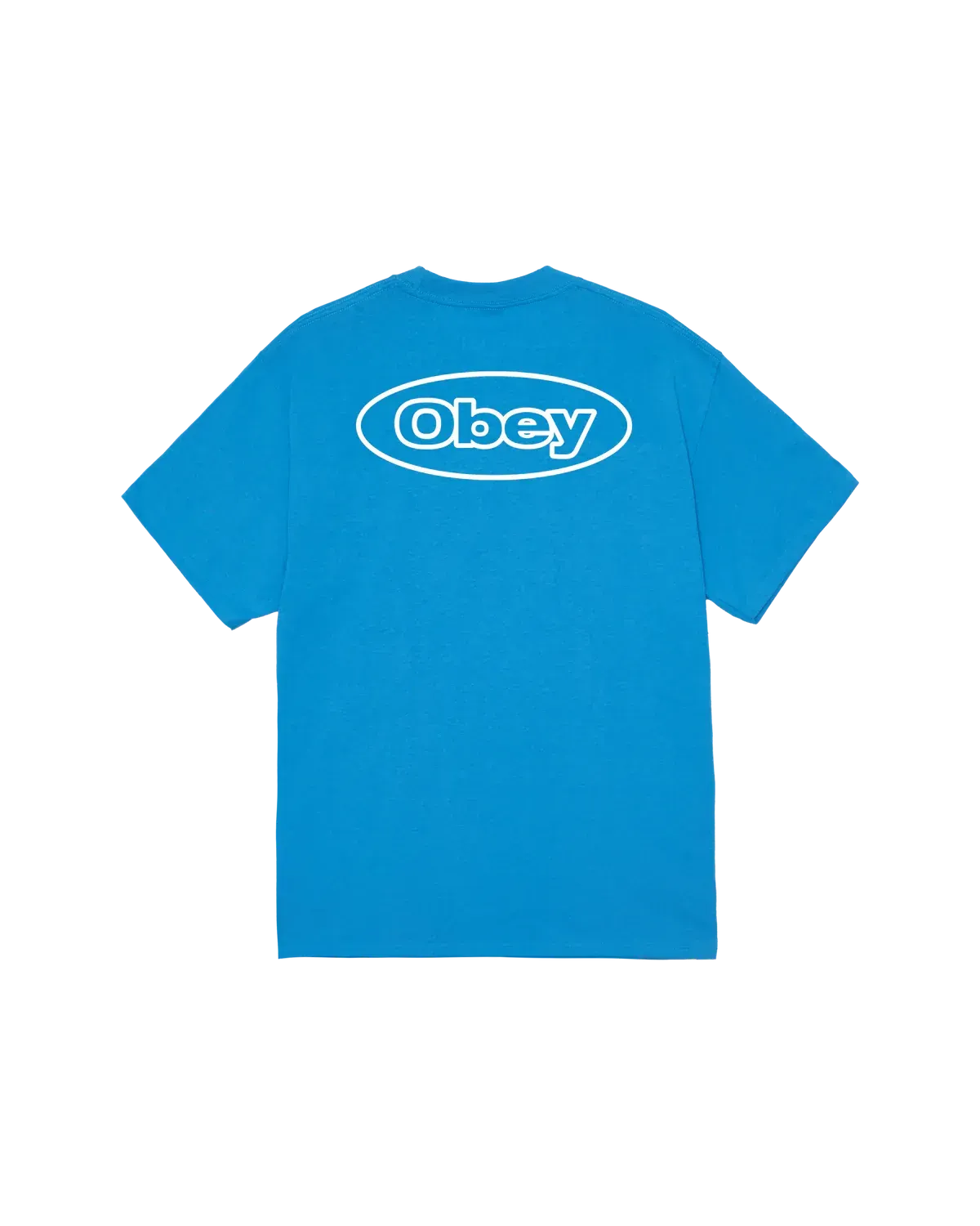 OBEY REACTION TEE Azure Blue