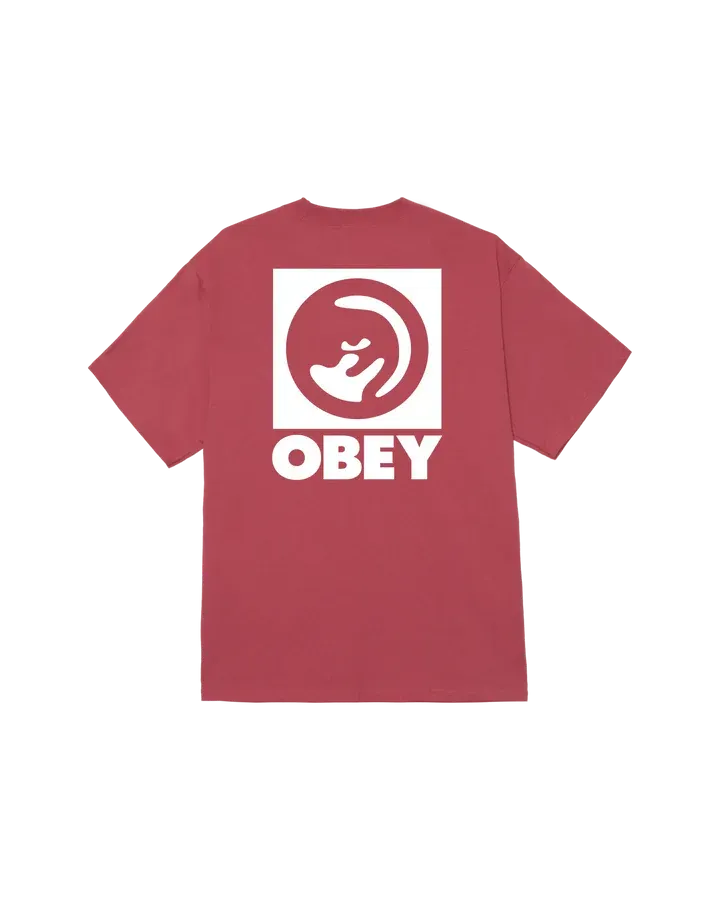 OBEY  BOLD EYE  TEE Mineral Red