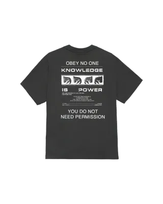 OBEY PERMISSION TEE Vintage Black