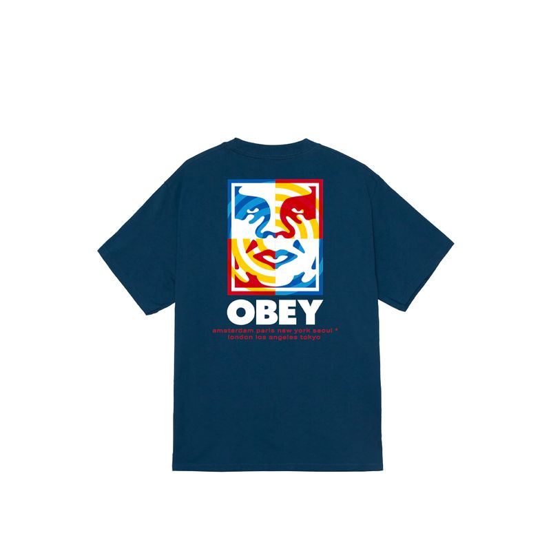 OBEY TARGET ICON TEE Barbor Blue