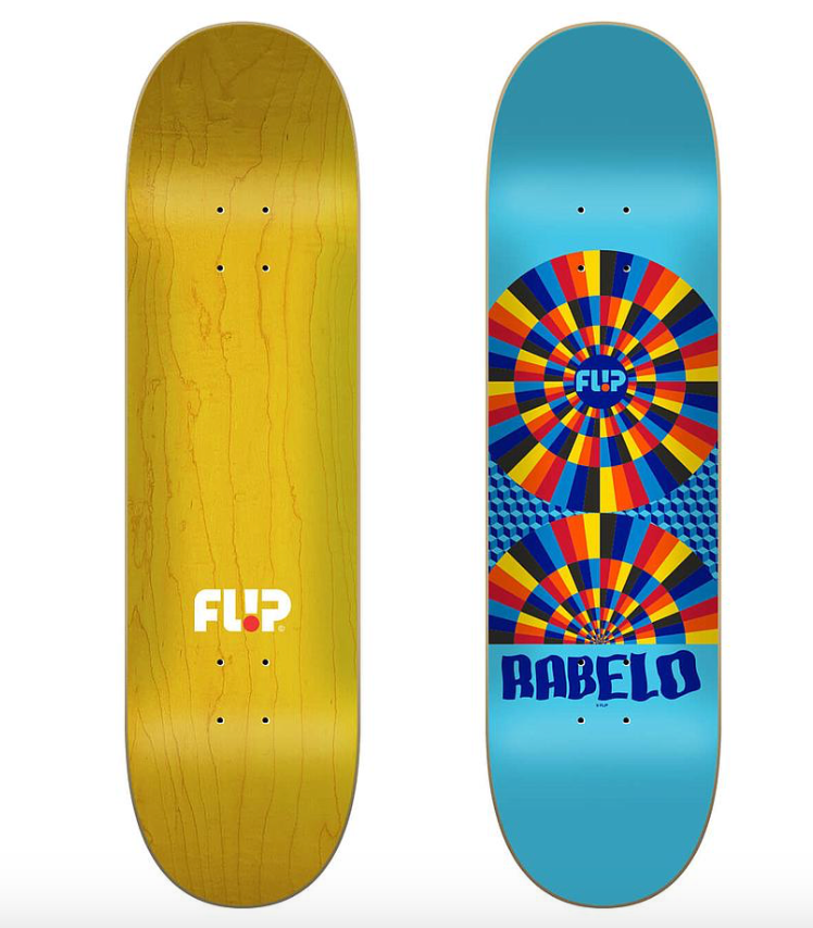Team Outlined Blue 8.25"x32.31" Flip Deck