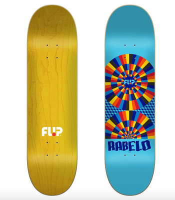 Team Outlined Blue 8.25"x32.31" Flip Deck