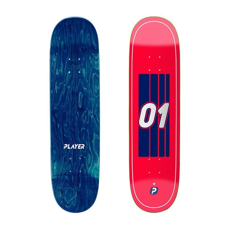 Soccer Red 8.25"x31.81" Player Deck