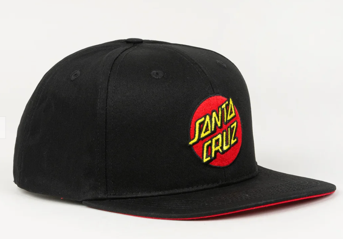 SANTA CRUZ Classic Dot Snapback O/S - Black