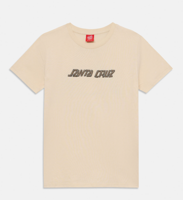SANTA CRUZ Youth Screaming Grizzly TShirt Chalk