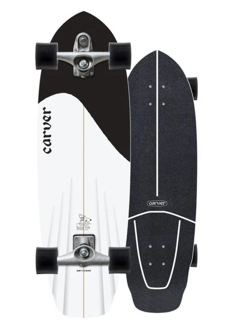 Carver Complete C7 32.5'' Black Tip Surfskate