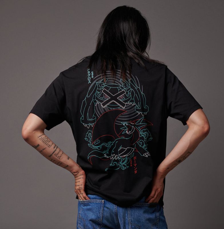 DOLLY NOIRE Salamence & Metagross Tee Pokemon DOLLY NOIRE Salamence & Metagross Tee Pokemon