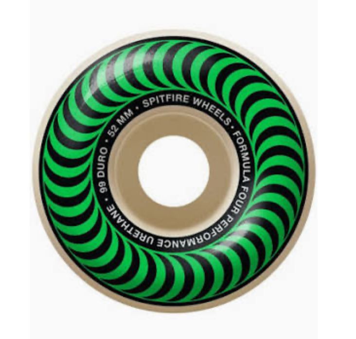 SPITFIRESF WHEELS CLASSIC GREEN 52mm