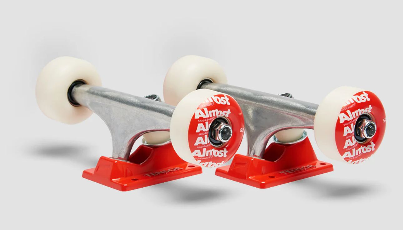 Combo | Almost Color Wheel Truck & Ruote Raw Red 5.5"