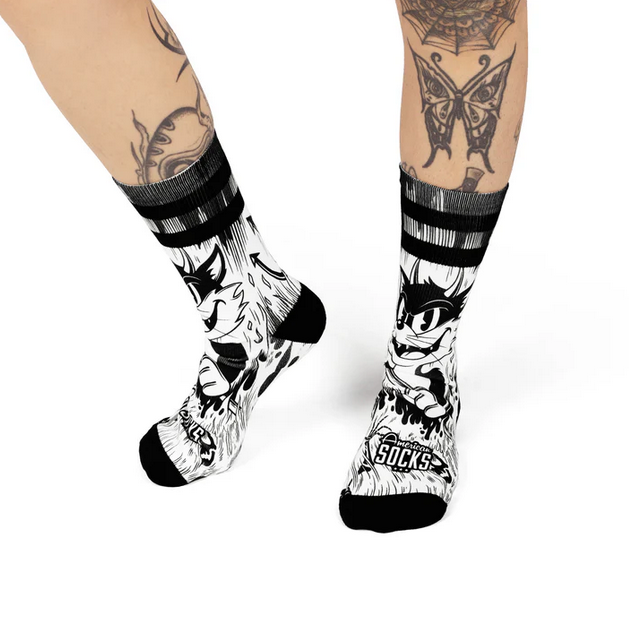 AMERICAN SOCKS- EVIL CAT  - SIGNATURE