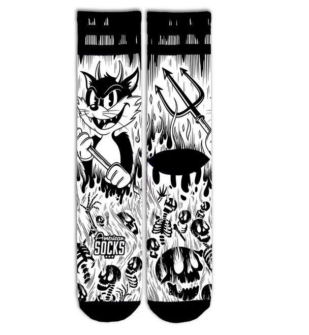 AMERICAN SOCKS- EVIL CAT - SIGNATURE AMERICAN SOCKS- EVIL CAT - SIGNATURE