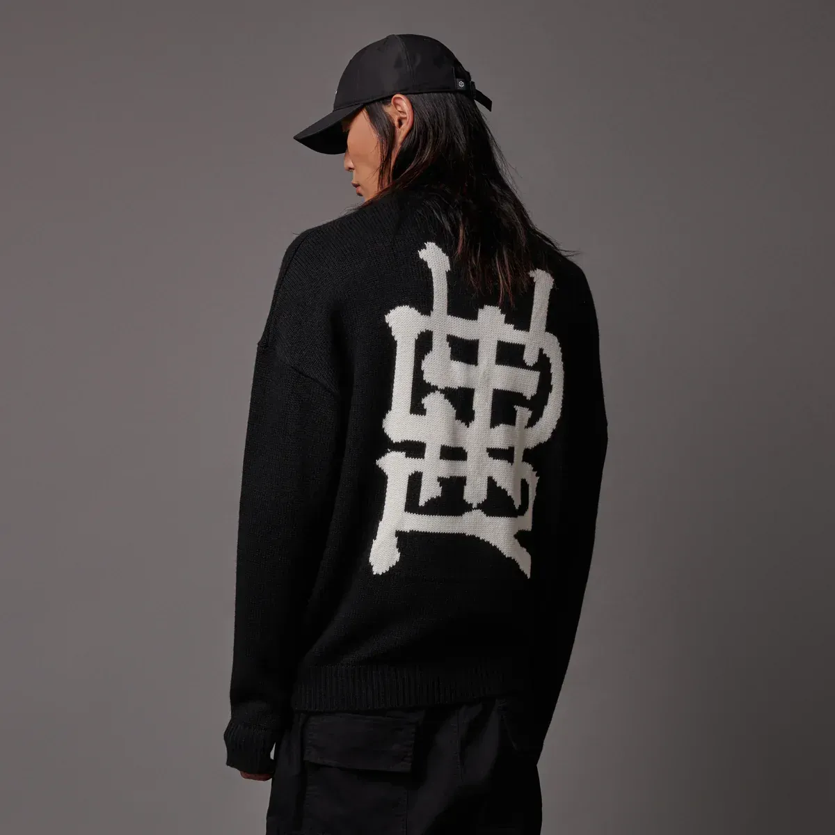 Dolly Noire  LB Stamp Sweater Black