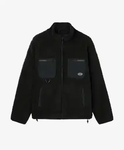 FUNKY Grog  Sherpa Jacket Black Zip